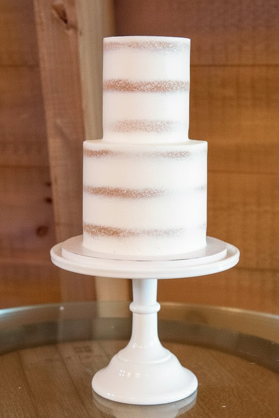 2 tiered naked cake