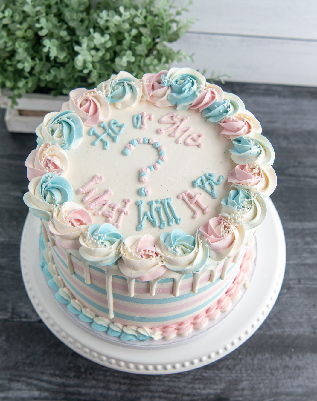 Gender Reveal Cake
